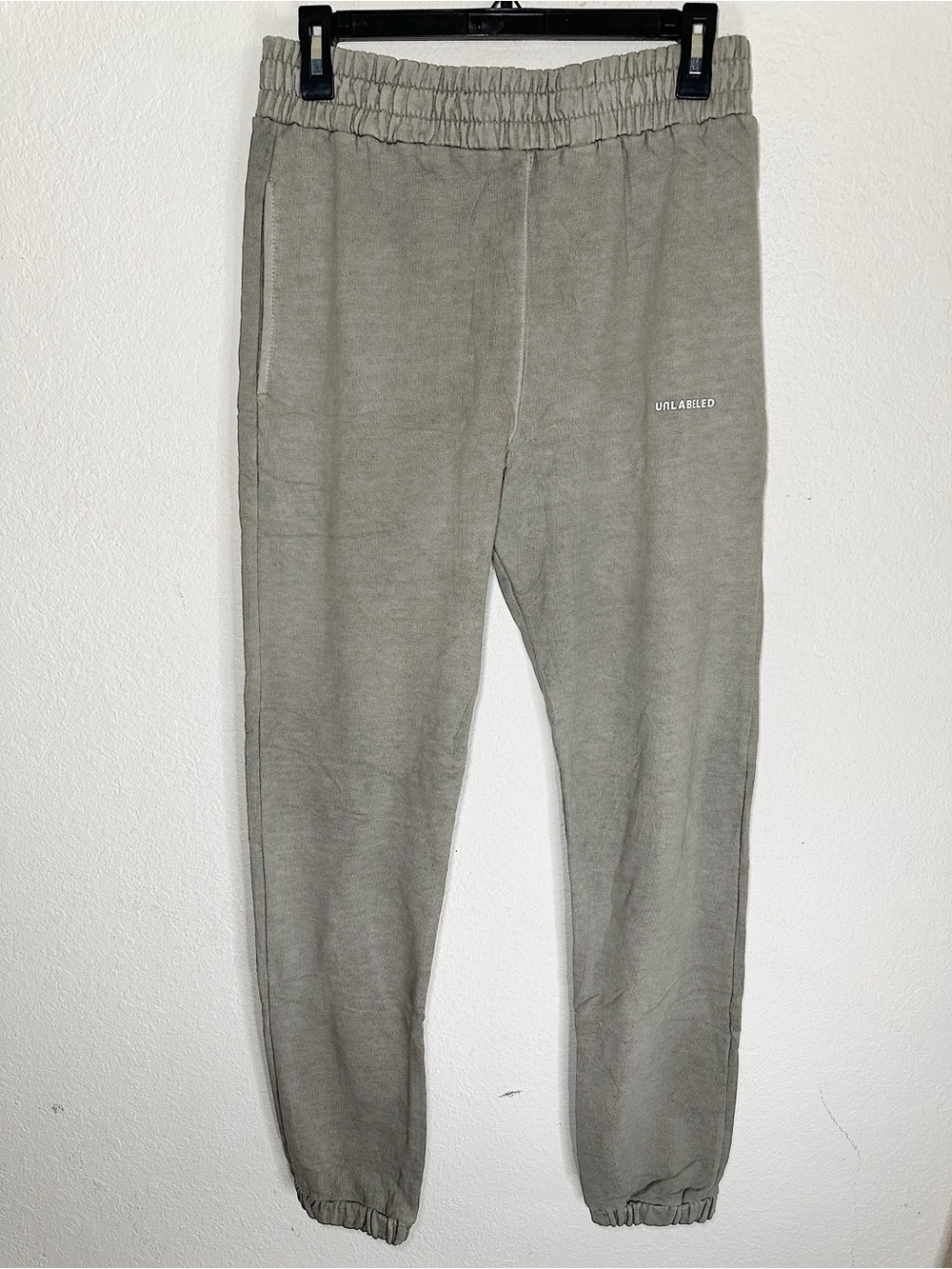 Unlabeled The Brand Cotton Terry Jogger Sweatpants in Sage Green Size Large